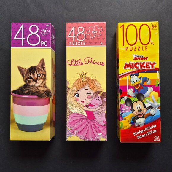 Lot of 3 Jigsaw Puzzles - Picture 1 of 5